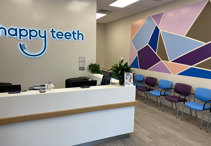 Happy Teeth of Levittown dental office reception desk