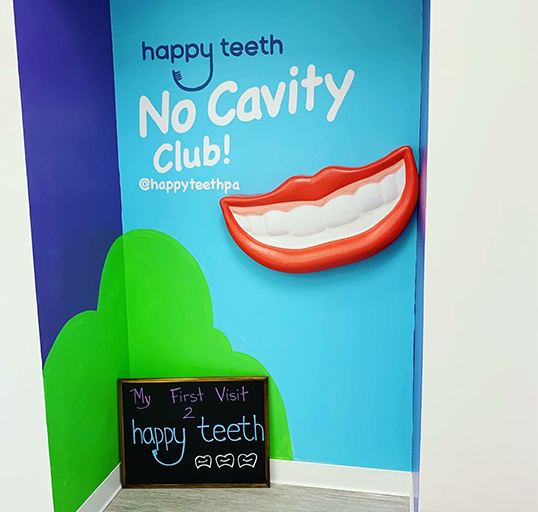 No Cavity Club picture booth area
